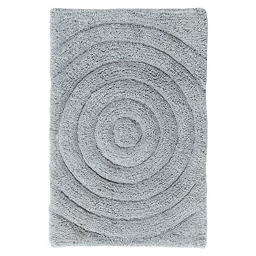 Knightsbridge Echo 220 GSF Non Skid Back Bath Rug 21 x 34 - Silver