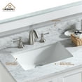 thumbnail image 2 of Boyel Living 60 inch Bathroom Vanity Marble Counter-Top Ceramic Basin White Solid Wood Bathroom Cabinet with Bathroom Mirror, 2 of 10