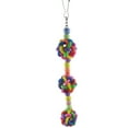 thumbnail image 2 of MasteelfCA Creative Parrot Colorful Bite Toy Hanging Plastic Ball Parrot Cage Pendant Educational Playing Toy, 2 of 8