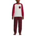 thumbnail image 2 of Lands' End Kids Long Sleeve Pocket Fleece Pajama Set, 2 of 3