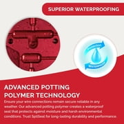 SpliSeal Dual Cavity 22-18 AWG Hanger/Ring Connector Mould - Weather Resistant for Electrical