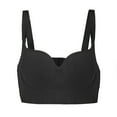 Mlqidk Women's Plus Size Bras Wireless Bra Padded T Shirt Bras No ...