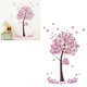 thumbnail image 2 of Gorgeous Pink Butterfly Flower Tree Pegatinas de pared removibles Calcomanía de pared, Sala de estar Dormitorio Decoración del hogar Adhesivo DIY Art Wall Stickers Xemadio LKX-0859, 2 of 7