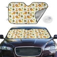 thumbnail image 2 of Haiem Tiger Lion Car Windshield Sun Shade - Blocks UV Rays Sun Visor Protector, Sunshade to Keep Your Vehicle Cool, Universal Fit SUV Van Sedan-Small, 2 of 7