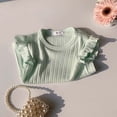 thumbnail image 2 of Loopsun Kids Girls Summer Tops Solid Round Neck Blouses for Girls Daily Wear, 2 of 5