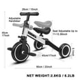 thumbnail image 6 of KORIMEFA 3 in 1 Kids Tricycle for 1-3 Year Olds, Toddler Trike for Balance Training, Baby Bike for Boy, 6 of 15