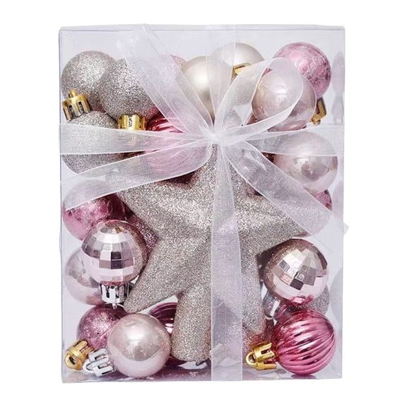 Small Christmas Tree Ornaments Set, Champagne Xmas Ornaments for Mini Christmas Tree, Garland, Wreaths Decorations, Christmas Hanging Ornaments Decorative