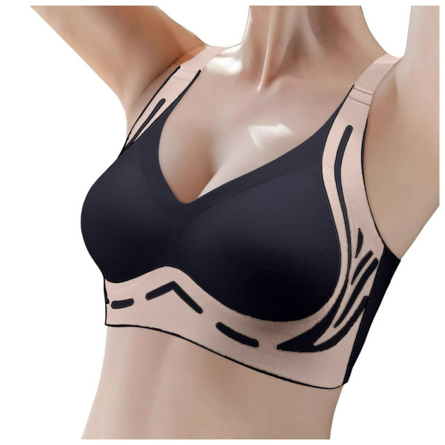Bra Women’s Comfortable And Transparent Shoulder Strap Cordless Backless Spongeless With Convertible Straps For Everyday Wear