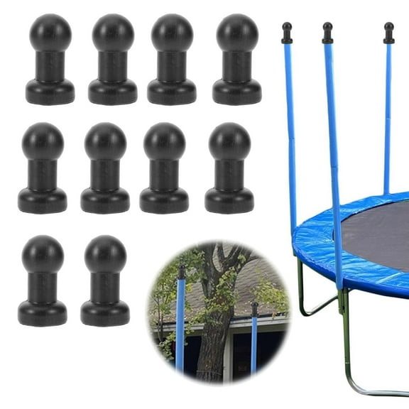10pcs Trampoline Cap Trampoline for Kids Tranpoline Hat Accessories Trampoline Pole Padding Enclosure Safety Caps Trampoline Pole Replacements Net Hook