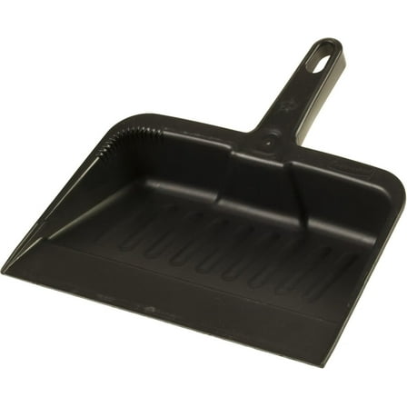 DYJP Commercial Products 12.25, Heavy-Duty Dust Pan, Durable Plastic, Charcoal, Ideal for Industrial/Professional Debris Collection & Home Cleaning, Pack of 12