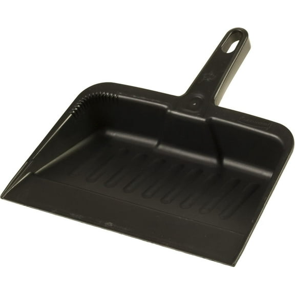 DYJP Commercial Products 12.25, Heavy-Duty Dust Pan, Durable Plastic, Charcoal, Ideal for Industrial/Professional Debris Collection & Home Cleaning, Pack of 12
