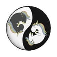 thumbnail image 2 of Easygdp Unicorn in Yoga Automobile Tire Dust Cover, 14-17in Spare Tire Cover Universal Fit for Trailer, Car, Truck, SUV, Jeep - 17 inch, 2 of 9