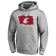 thumbnail image 2 of Men's Heathered Gray Washington State Cougars Hometown Collection Pullover Hoodie, 2 of 3
