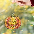 thumbnail image 2 of Lotusprinthandmade Halloween Gift Pumpkin Graphic Custom Shape Star Hologram Ornament 3.5in, halloween decor hologram ornament, 2 of 5