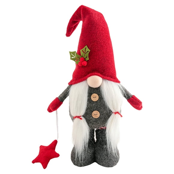 KAKOWELY Muñeco de peluche decorativo, adorable gnomo de peluche, resistente al desgaste, accesorio decorativo para festivales.