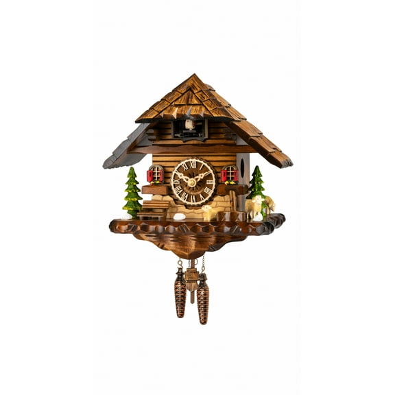 Quartz Cuckoo Clock Black forest house