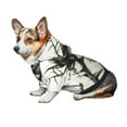thumbnail image 6 of Goofa Black And White Rose Pattern Small Dog Sweater Hoodies Pet Grey Hooded Soft Fleece Sweatshirts with Pocket Fall Winter Puppy Cat Sweaters Warm Clothes-X-Small, 6 of 8