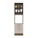 thumbnail image 3 of Mueble de Cocina Para Horno MADESA Torre Caliente Agata 60 cm 1 Puerta y 3 Cajones Marrón/Crema, 3 of 5