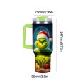 thumbnail image 3 of Taza de cerveza fría de 40Oz, vaso térmico bonito de acero inoxidable 304, regalo de Navidad, 3 of 8