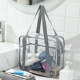 thumbnail image 2 of Transparent Cosmetic Bag Waterproof PVC Makeup Box with Zipper for Female Travel, 2 of 6