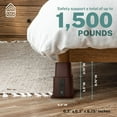 thumbnail image 6 of Home Intuition Bed Risers Heavy Duty Adjustable Furniture Riser 3, 5 or 8-Inch, 4 Pack (Espresso Brown W/ USB), 6 of 7