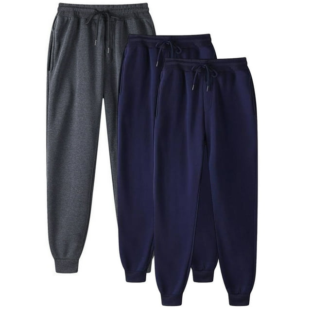 Pantalones deportivos casuales de color sólido con cordón ajustable para hombre