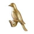 thumbnail image 2 of Gancho decorativo para pájaros, colgador de almacenamiento de ropa, moderno, portátil, creativo, para colgar animales, para toallas, ropa, comedor, M oro, 2 of 8