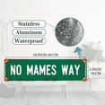 thumbnail image 3 of "No Mames Way" Funny Tin Sign - 16x4 Inches Humor Decor for Wall, Suitable for Bedroom, Man Cave, Patio | funny signs, street signs for bedroom, vintage decor for home, 3 of 4