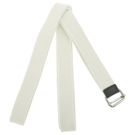 Unique Bargains 1 Pc Women Yoga Stretch Band for Gym Stretching Exercise 70.87" Length White Polyster Cotton