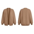 thumbnail image 4 of Perfectbot Women's Oversized Open Front Cardigan Sweatshirt Drop Shoulder Casual Jacket with Pockets, 4 of 8