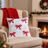 thumbnail image 1 of Cameland Sofa Cushion Cover With Velvet Bow, 1 of 7
