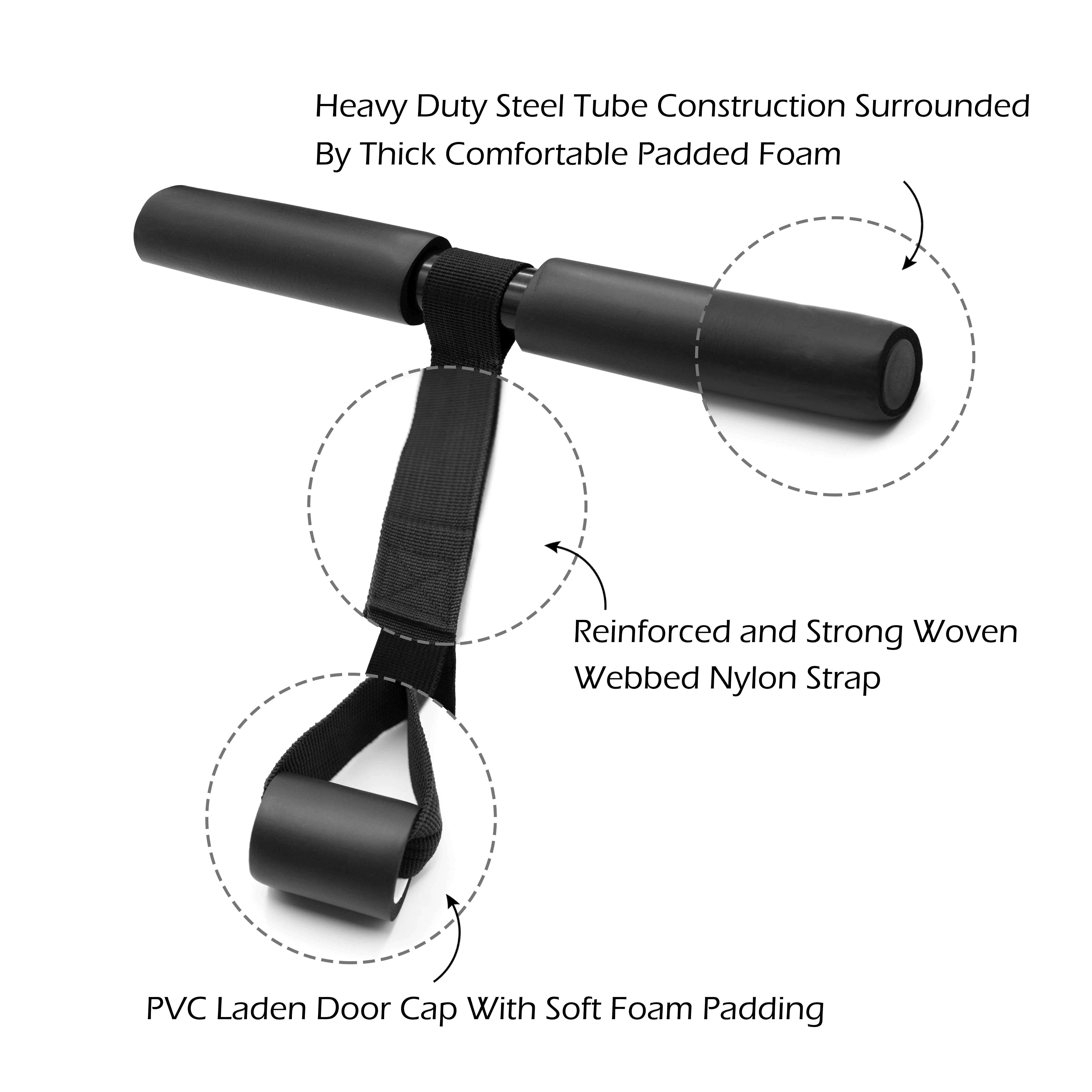 SimplyImagine Door SitUp Foot Holder Bar for Assisted Sit Ups