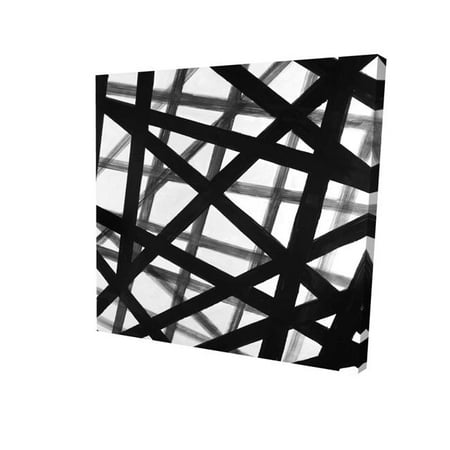 

Begin Home Decor 2080-0808-AB31 8 x 8 in. Abstract Bold Lines-Print on Canvas