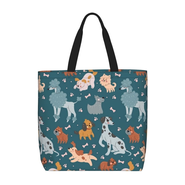 Balery Dogs Bolsa de Mano para Mujeres con Cremallera, Bolsa de Gimnasio con Compartimentos, Bolsa para Laptop, Bolsa para Trabajo
