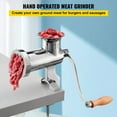 VEVOR Manual Meat Grinder, Stainless Steel, Hand Operated, Tabletop
