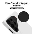 thumbnail image 3 of Funda de piel vegana para Aulumu S25 Ultra Galaxy con MagSafe, color blanco, 3 of 5