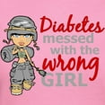 thumbnail image 3 of CafePress - Combat Girl Diabetes Women's Dark T Shirt - Women's Traditional Fit Dark T-Shirt, 3 of 4