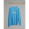 thumbnail image 3 of Wherever You Go Daisy Bicycle Sweatshirt Women -Image by Shutterstock, Female Small, 3 of 4