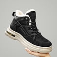 thumbnail image 4 of NOKIO Men'S Cozy Fur-Lined Snow Shoes Men'S Frost-Resistant High-Top Boots Couple Women Men Hiking Boot Shoes Cotton Short Shoes Snow Boots Men'S Cotton Winter Boots, 4 of 5