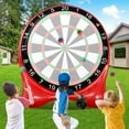 thumbnail image 5 of Datingday Inflatable Soccer Dart Board,6ft Giant Kick Darts Game Set with Pump, Balls & Accessories,Indoor Outdoor Lawn Yard Party Games for Kids Adults Family & Carnival,Red, 5 of 7