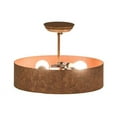 thumbnail image 4 of Meyda Tiffany 65920 Starry 3 Light 15" Wide Semi Flush Drum Ceiling Fixture, 4 of 5
