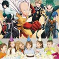 thumbnail image 2 of One Punch Man Birthday Banner Backdrop Background Taspestry Wall Decor Party Supplies Taspestry Post, 2 of 6