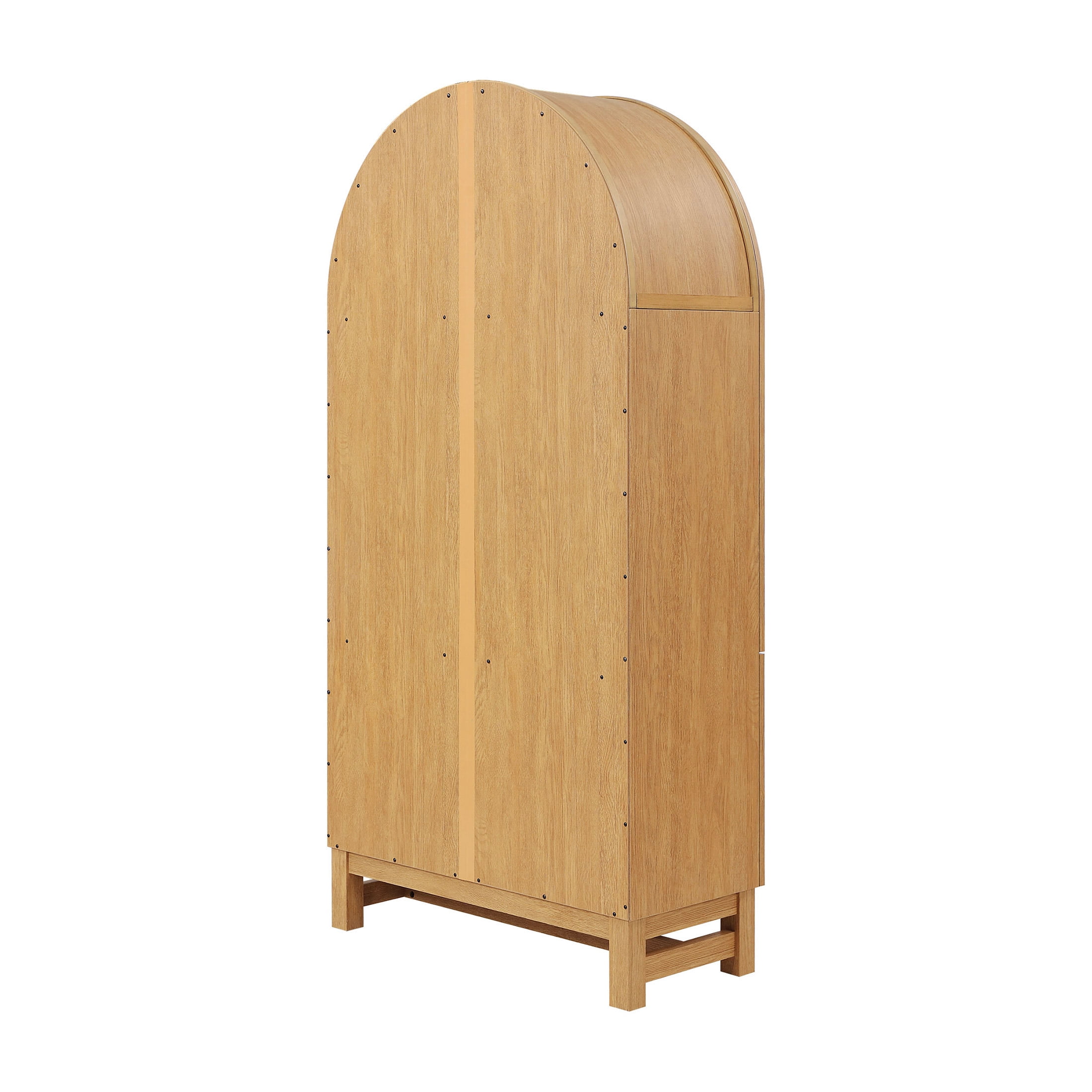 Better Homes & Gardens Juliet Kitchen Rounded Arch Cabinet, Light Honey