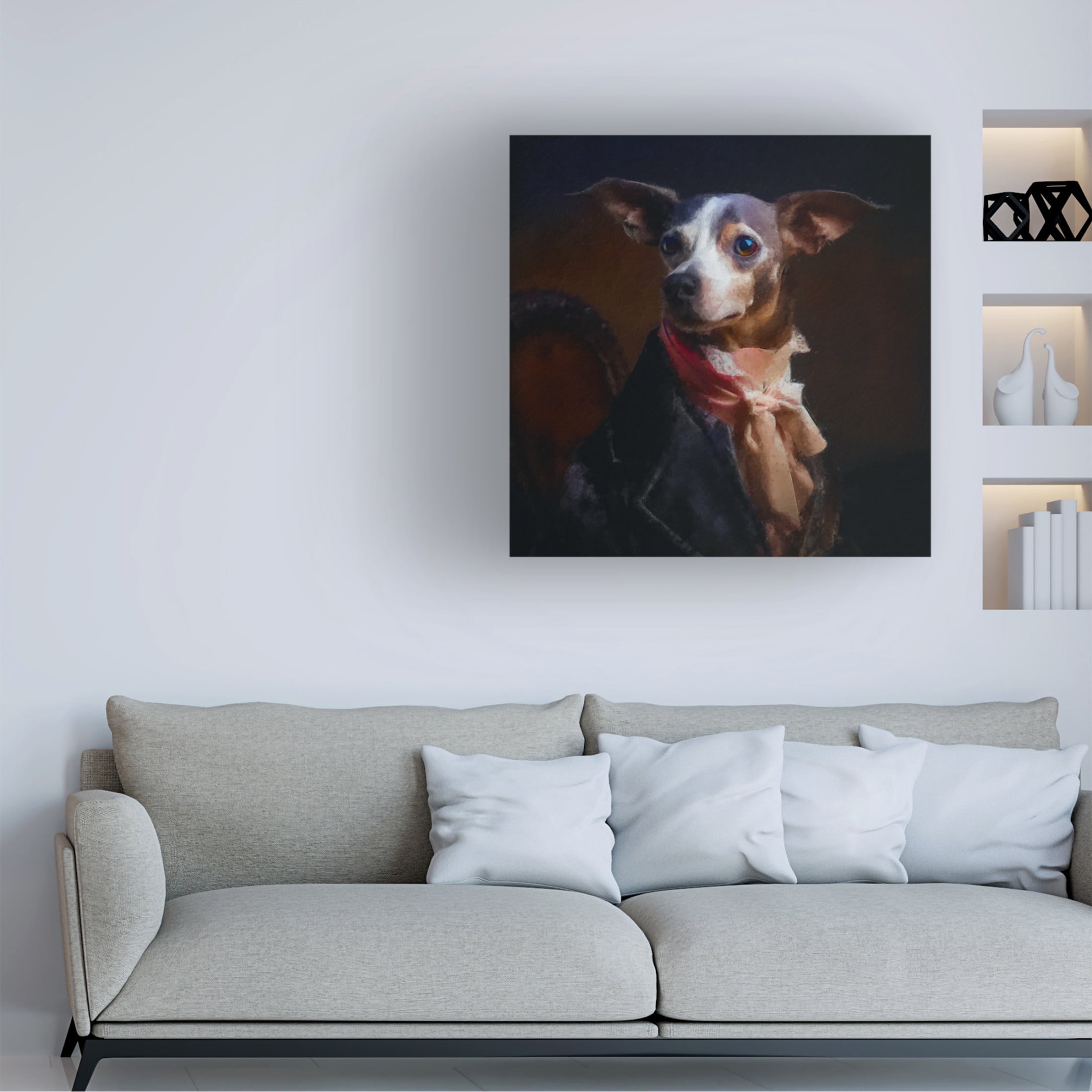 Canvas Wall Art - Sean Parnell 'Lord' Wall Art for Living Room, Bedroom, or Office Décor by Trademark Fine Art - 35 x 35 Inches