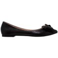 thumbnail image 2 of Sobeyo Womens Ballet Flats Metallic Bow Slip On Pointed Toe Shoes  Black Size 9, 2 of 7