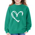 thumbnail image 6 of KAUOD Teen Girls Crew Neck Sweatshirts Cute Heart Print Long Sleeve Pullover Tops Clothes Kids Cotton Soft Walking Hoodies, 6 of 6