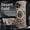 Desertgold, variant on TECH CIRCLE for iPhone 16 Pro Aluminum Alloy Metal Frameless Case with Magnetic 360° Rotating Ring Stand Hollow Heat Dissipation Sleek Minimalist Shockproof Cover,Black