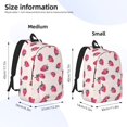 thumbnail image 3 of KLL Hand Drawn Strawberry Print Travel Laptop Backpack - College Backpack Business Work Bag Nurse Bag Casual Daypack for Weekender Business Hiking -Small, 3 of 6