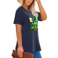 thumbnail image 4 of Anbech St. Patrick's Day Plus Size T-Shirts for Women Graphic Clover Print Short Sleeves T-Shirt Shamrock Oversize Tees with Round Neck, 4 of 4