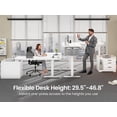 thumbnail image 5 of L Shaped Electric Standing Desk with File Cabinet, Height Adjustable Computer Desk, Modern Home Office Desk, 5 of 7